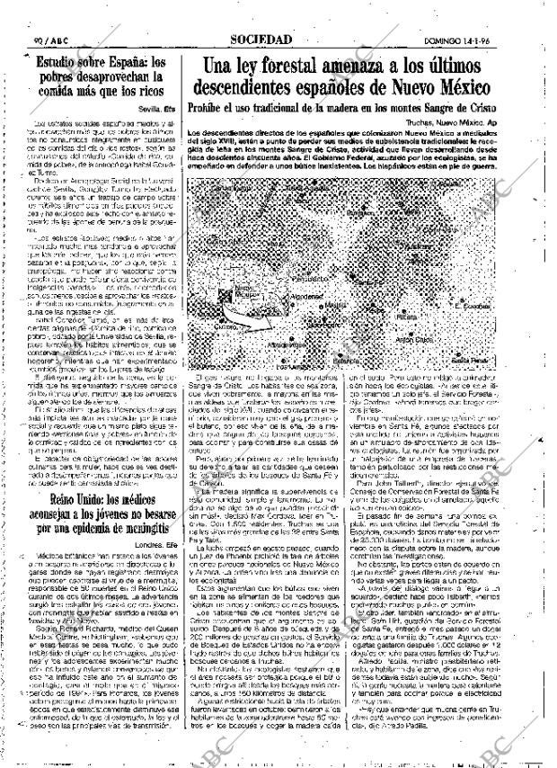 ABC MADRID 14-01-1996 página 90