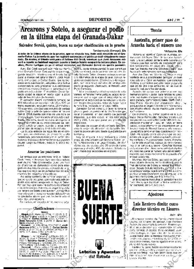 ABC MADRID 14-01-1996 página 99