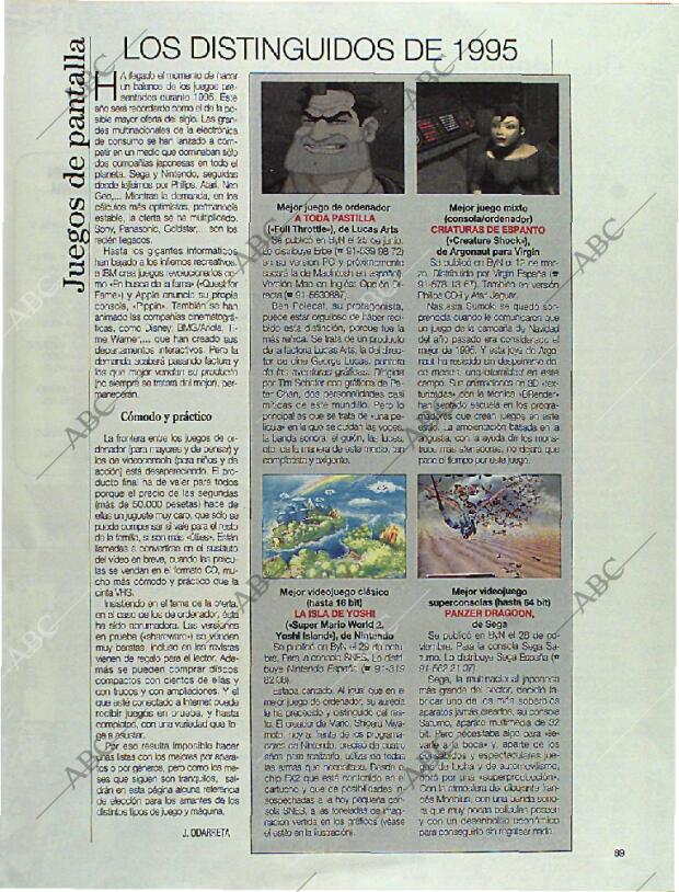 BLANCO Y NEGRO MADRID 14-01-1996 página 89