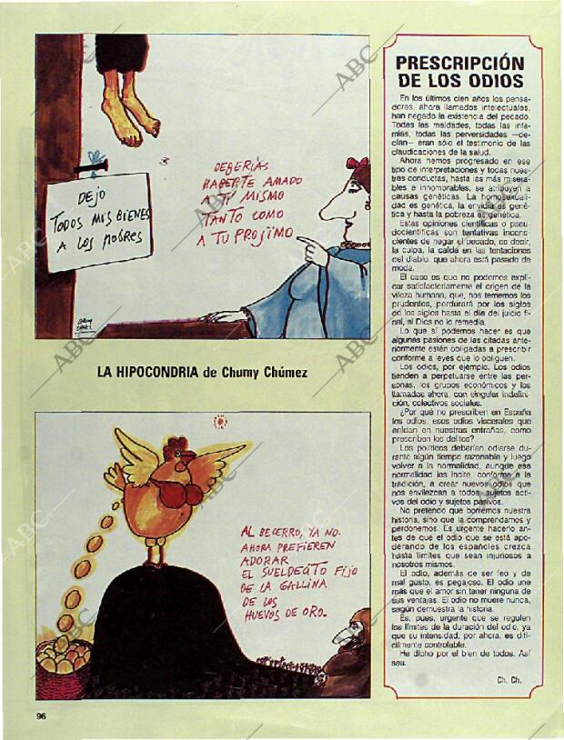 BLANCO Y NEGRO MADRID 14-01-1996 página 96