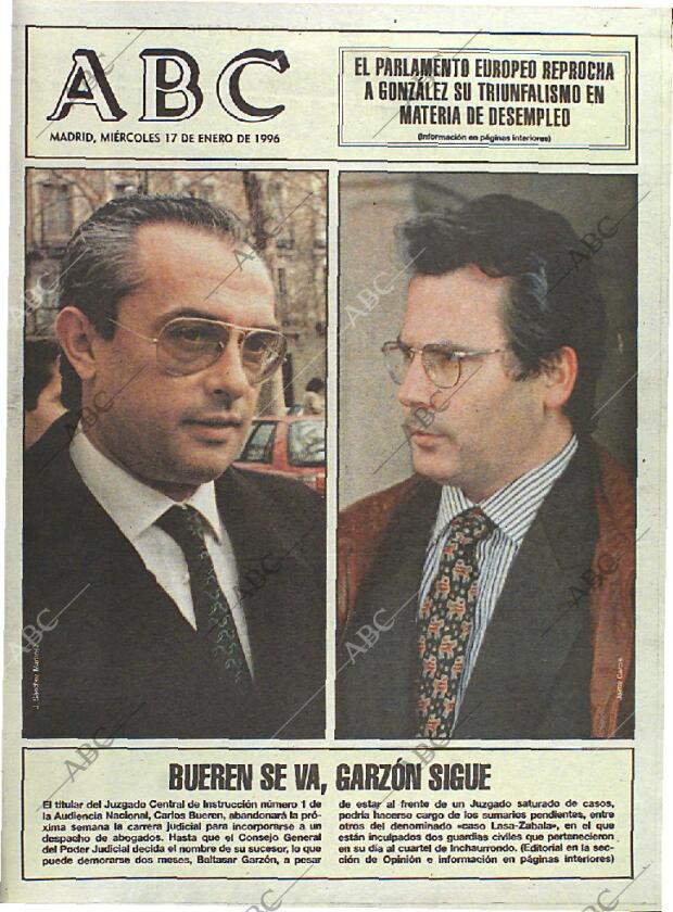 ABC MADRID 17-01-1996 página 1