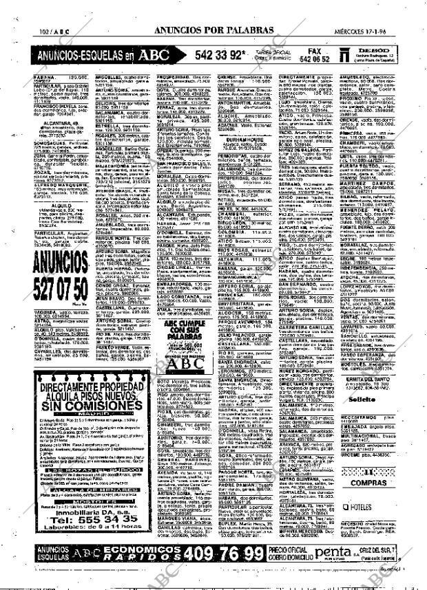 ABC MADRID 17-01-1996 página 102