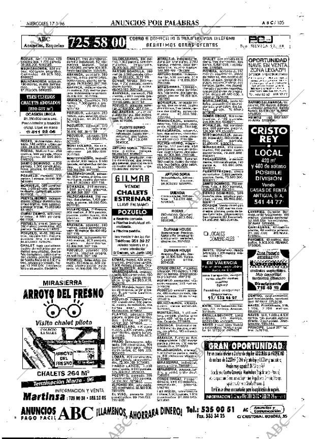 ABC MADRID 17-01-1996 página 105