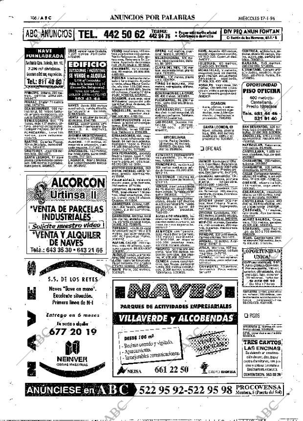 ABC MADRID 17-01-1996 página 106