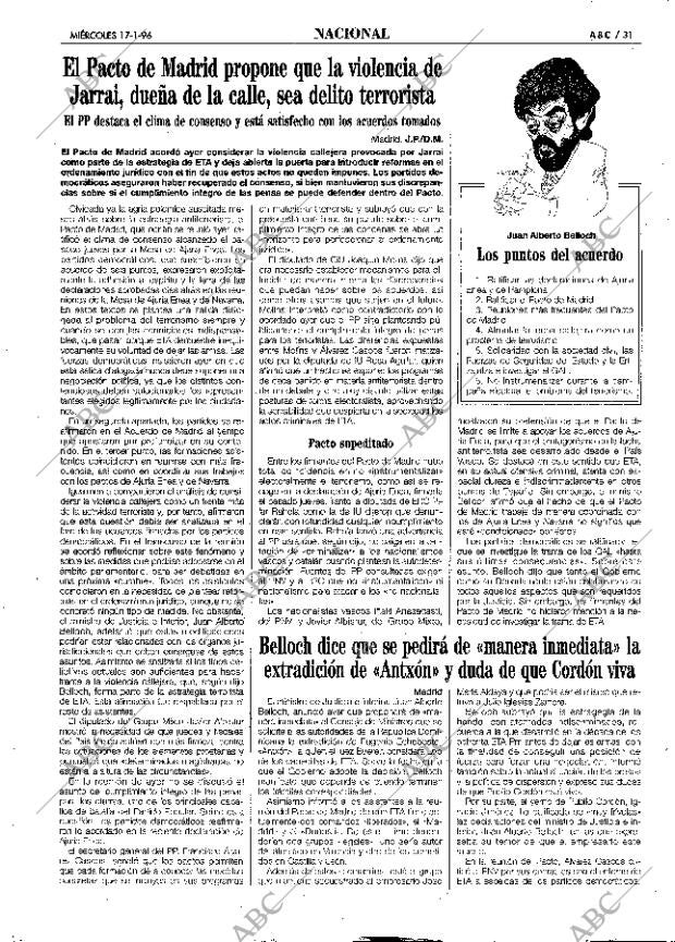 ABC MADRID 17-01-1996 página 31