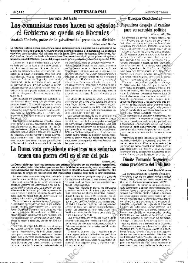 ABC MADRID 17-01-1996 página 40