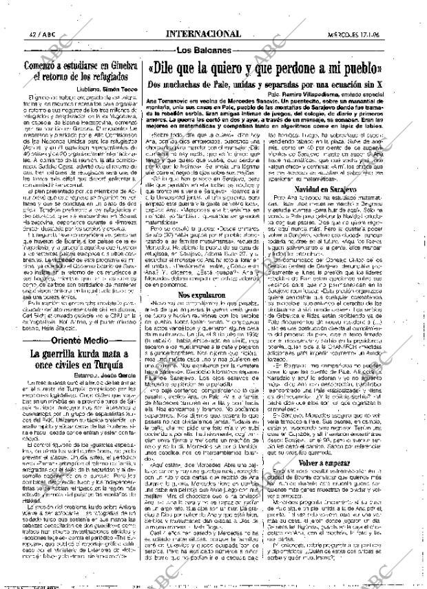 ABC MADRID 17-01-1996 página 42