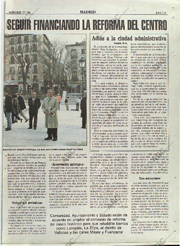 ABC MADRID 17-01-1996 página 65