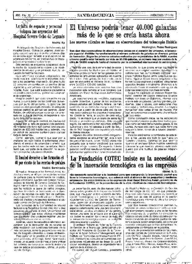 ABC MADRID 17-01-1996 página 72