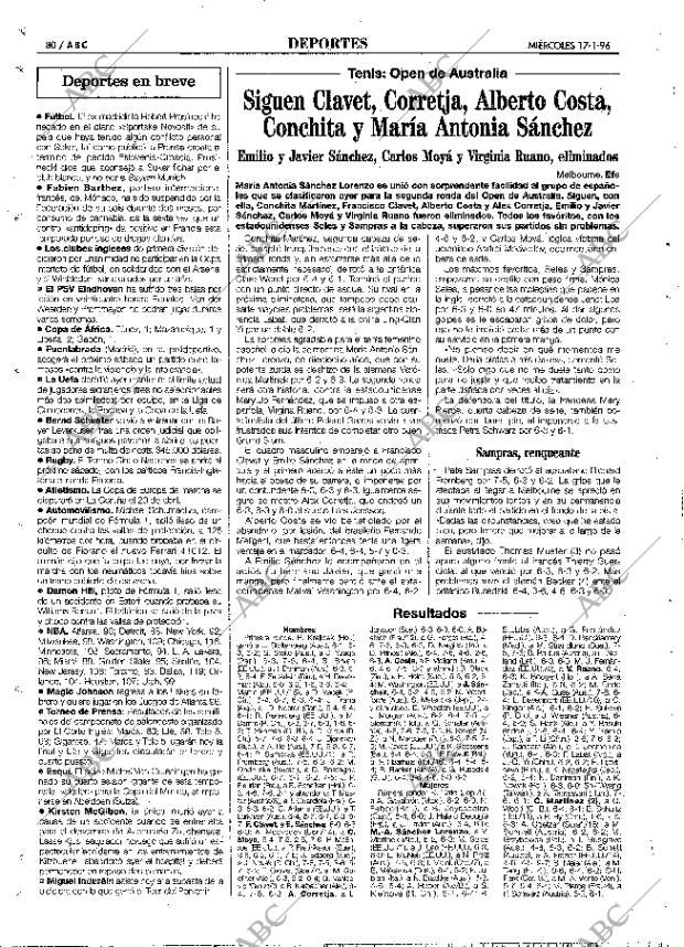 ABC MADRID 17-01-1996 página 80