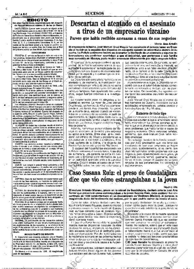 ABC MADRID 17-01-1996 página 84