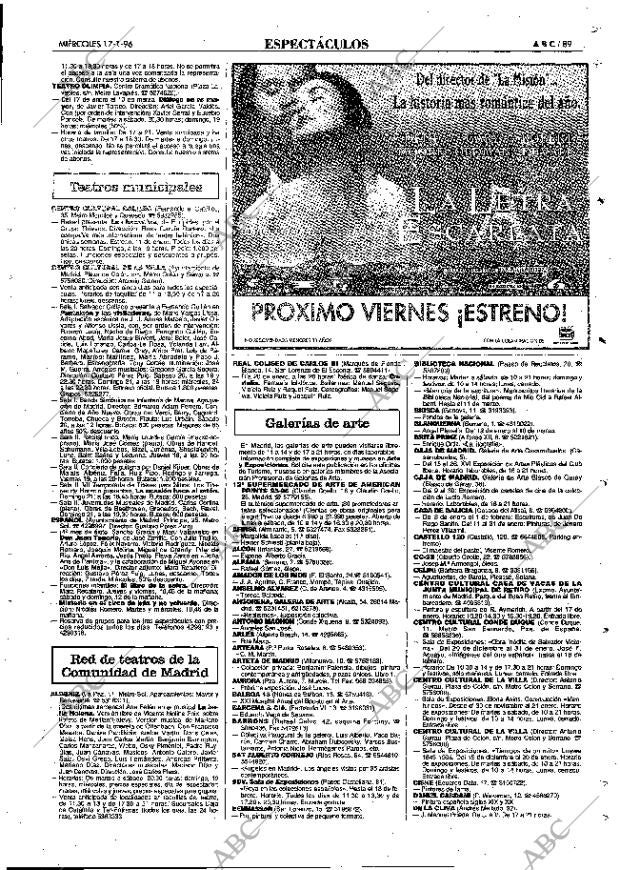 ABC MADRID 17-01-1996 página 89
