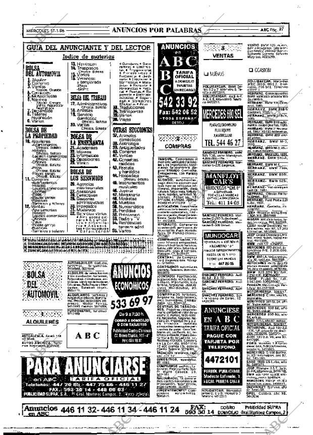 ABC MADRID 17-01-1996 página 97