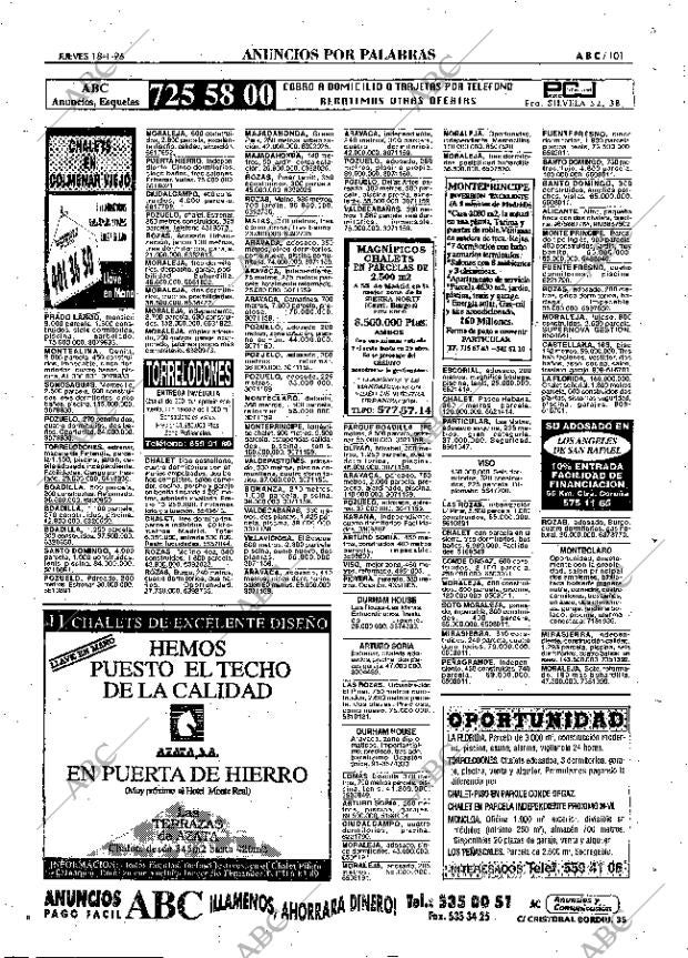 ABC MADRID 18-01-1996 página 101