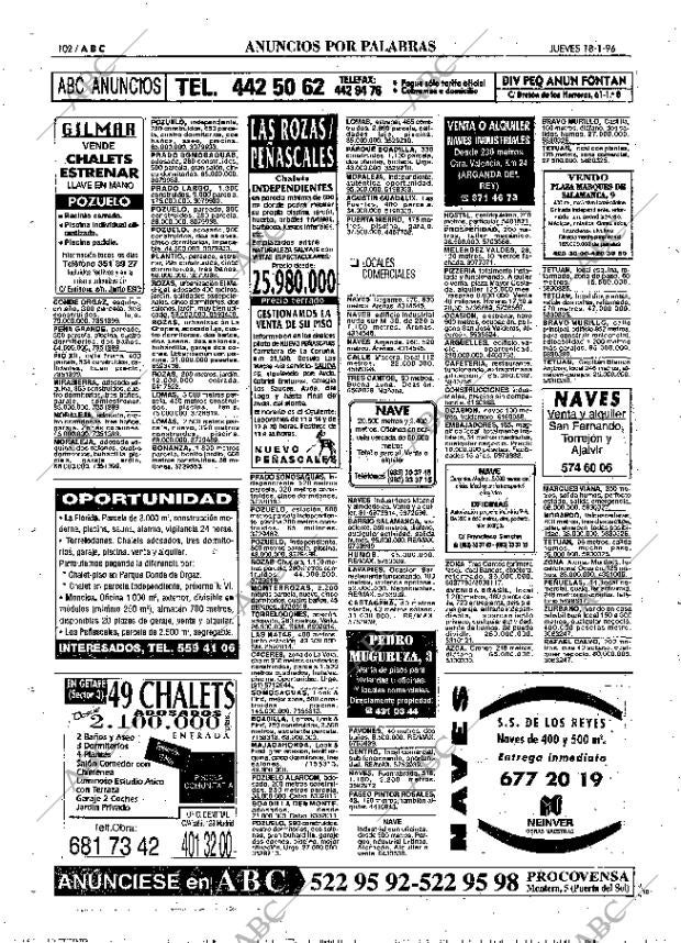 ABC MADRID 18-01-1996 página 102