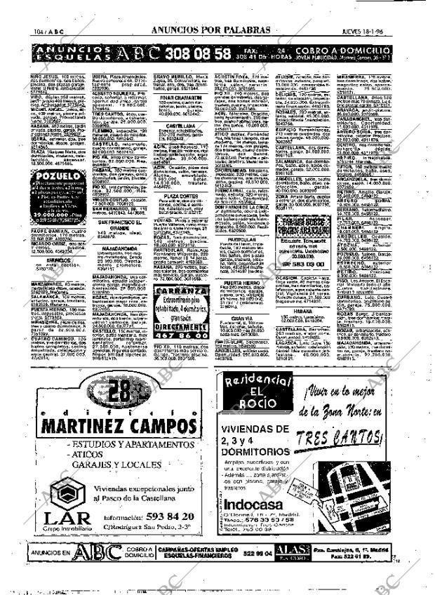 ABC MADRID 18-01-1996 página 104
