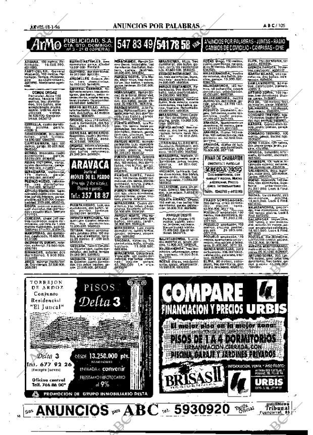 ABC MADRID 18-01-1996 página 105