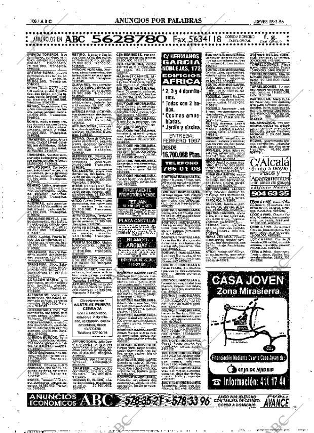 ABC MADRID 18-01-1996 página 108