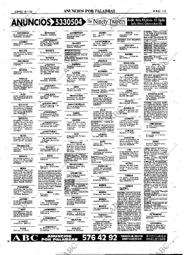 ABC MADRID 18-01-1996 página 115