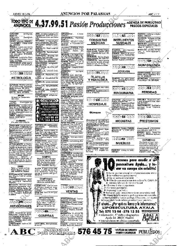 ABC MADRID 18-01-1996 página 117