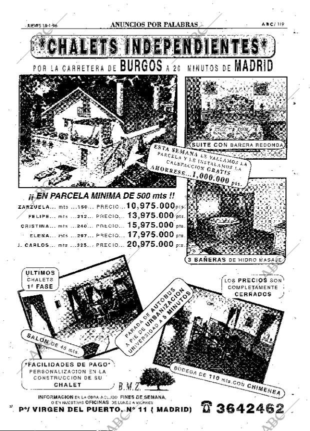ABC MADRID 18-01-1996 página 119