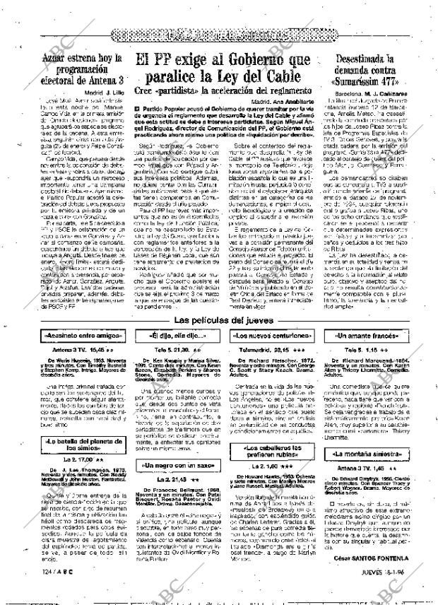 ABC MADRID 18-01-1996 página 124