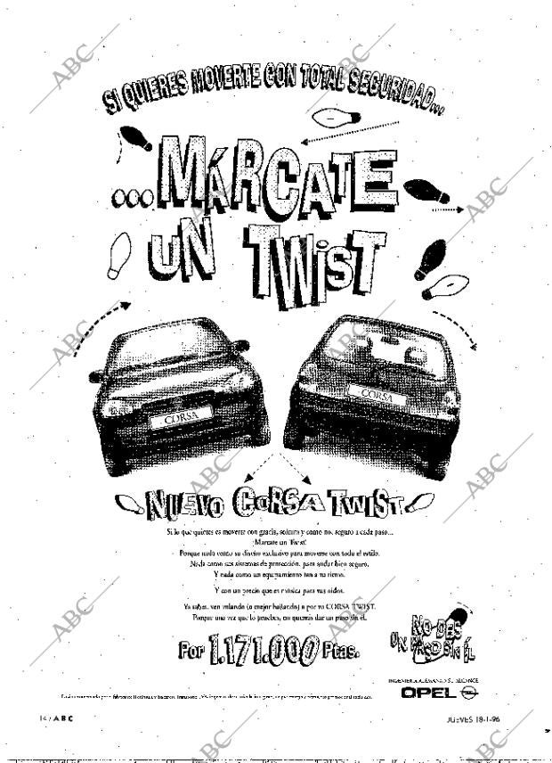 ABC MADRID 18-01-1996 página 14