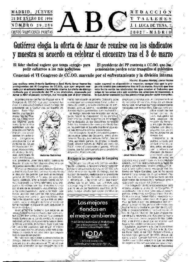 ABC MADRID 18-01-1996 página 15