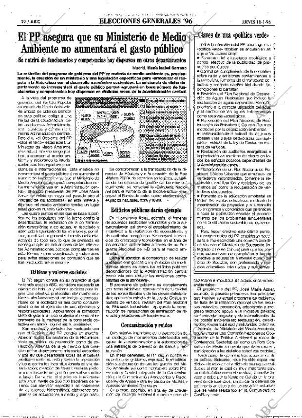 ABC MADRID 18-01-1996 página 22