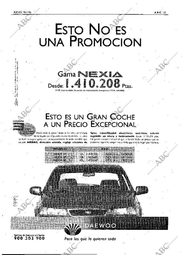 ABC MADRID 18-01-1996 página 25