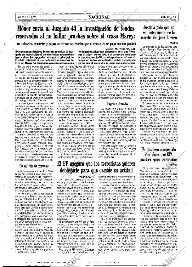 ABC MADRID 18-01-1996 página 27