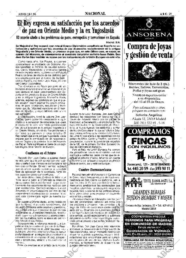ABC MADRID 18-01-1996 página 29