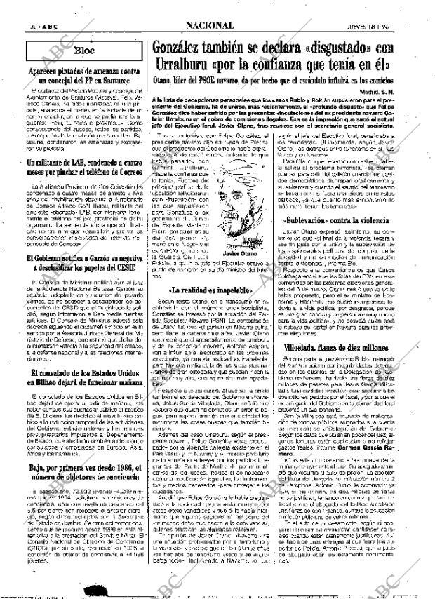 ABC MADRID 18-01-1996 página 30