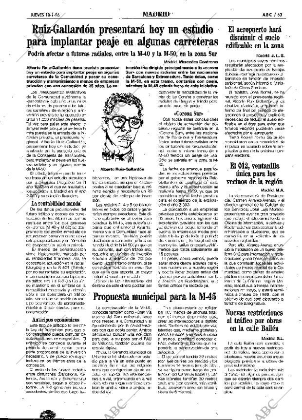 ABC MADRID 18-01-1996 página 63