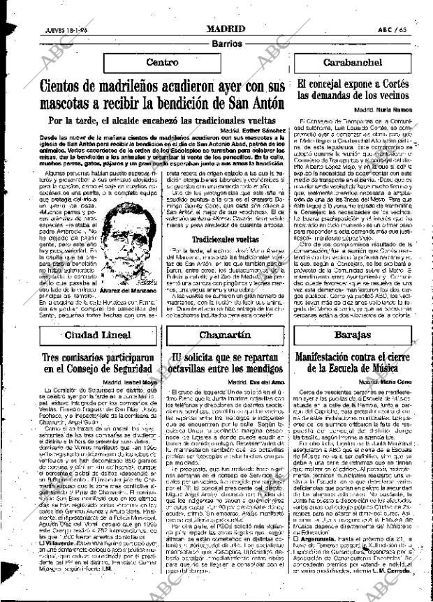 ABC MADRID 18-01-1996 página 65