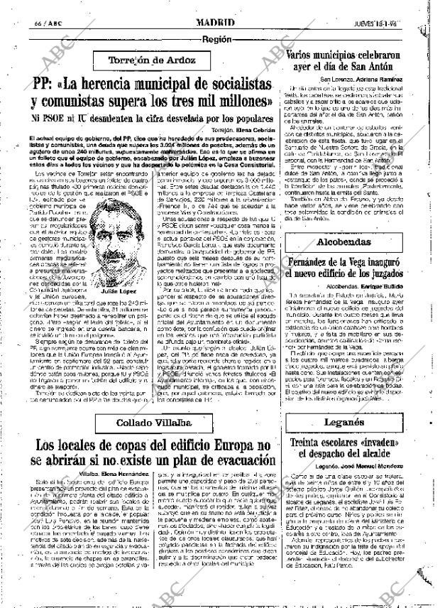 ABC MADRID 18-01-1996 página 66
