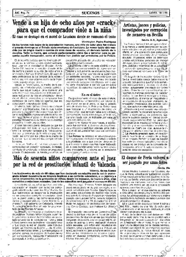 ABC MADRID 18-01-1996 página 74