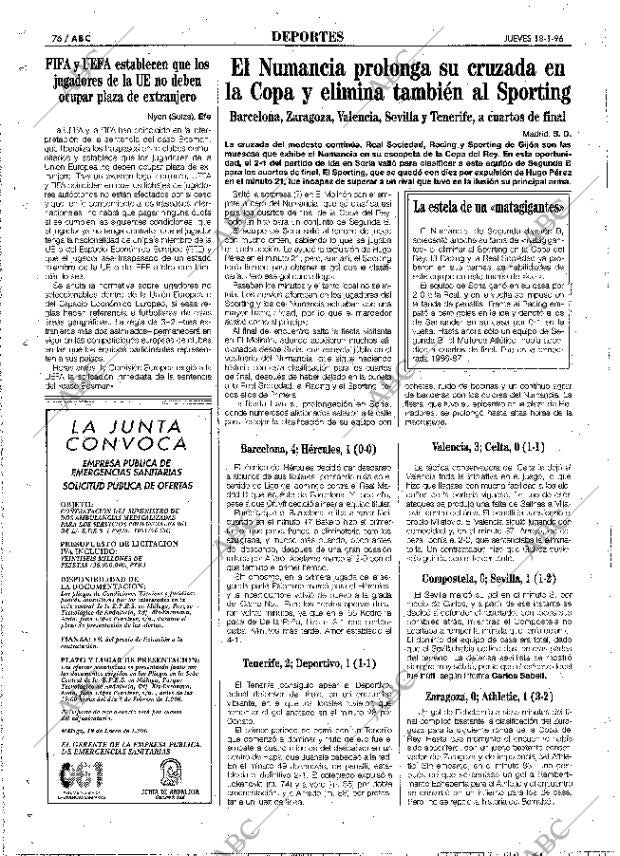 ABC MADRID 18-01-1996 página 76