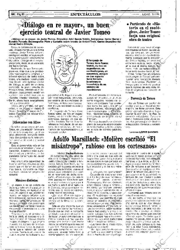 ABC MADRID 18-01-1996 página 80