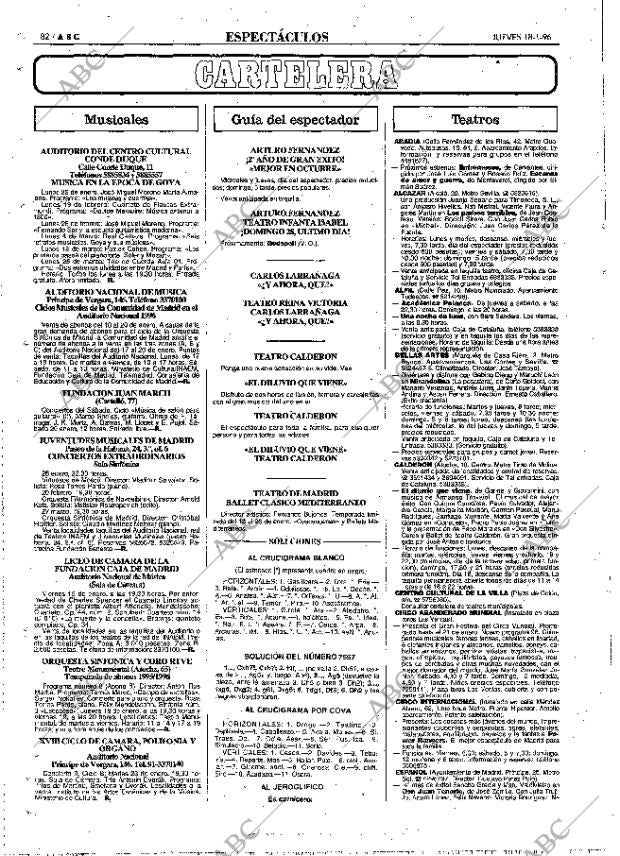 ABC MADRID 18-01-1996 página 82