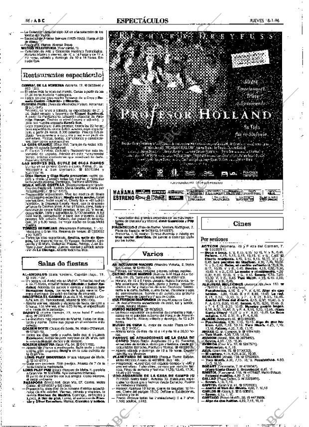 ABC MADRID 18-01-1996 página 86