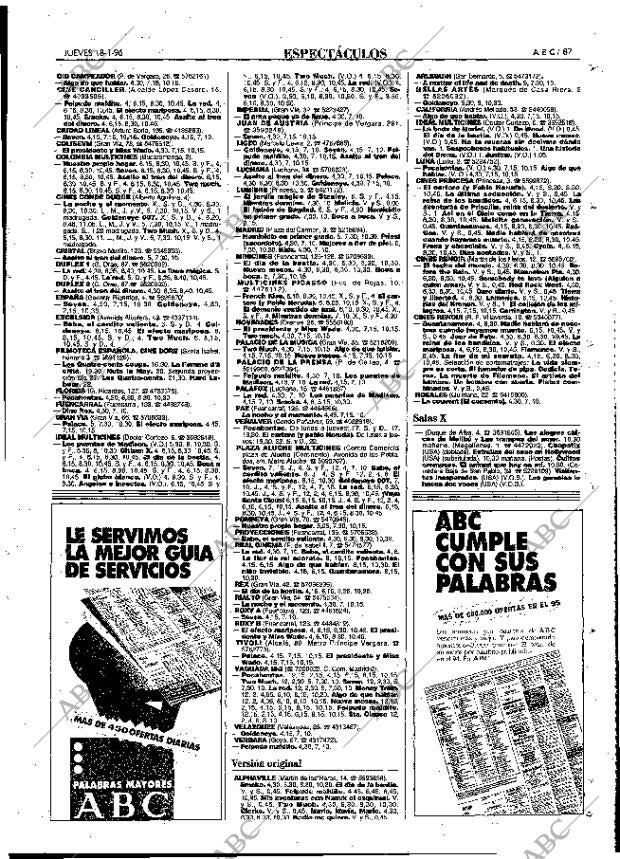 ABC MADRID 18-01-1996 página 87