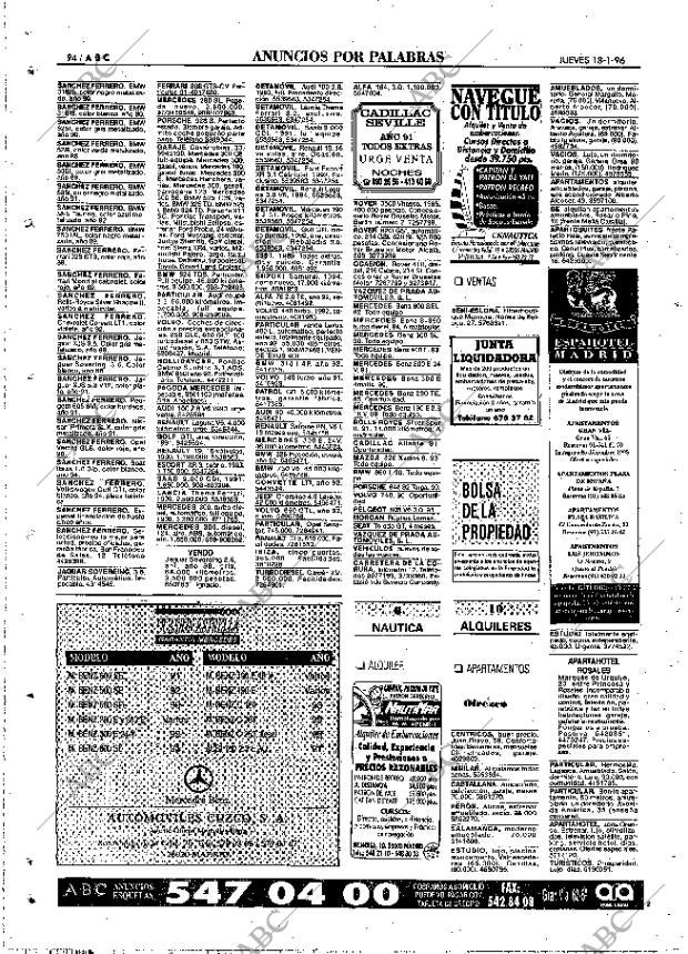 ABC MADRID 18-01-1996 página 94