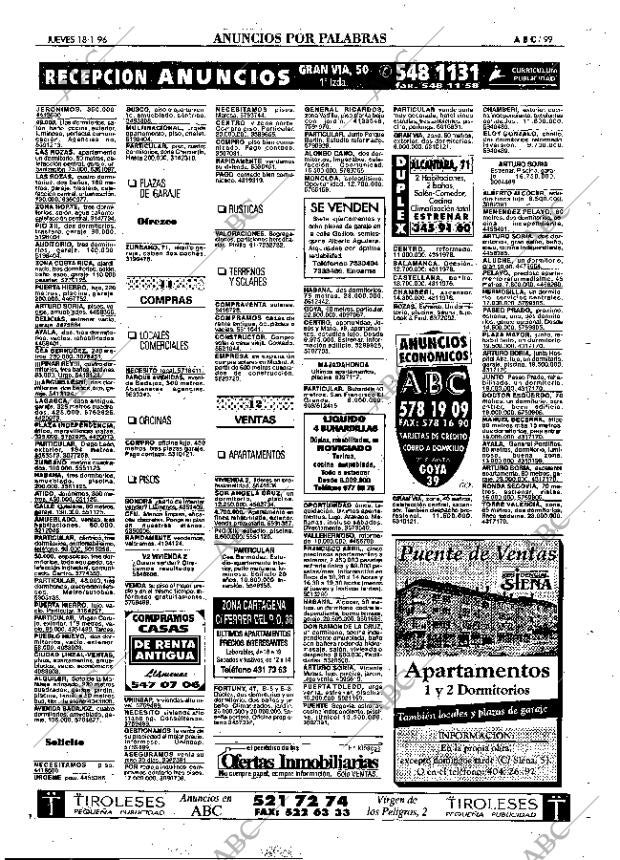 ABC MADRID 18-01-1996 página 99