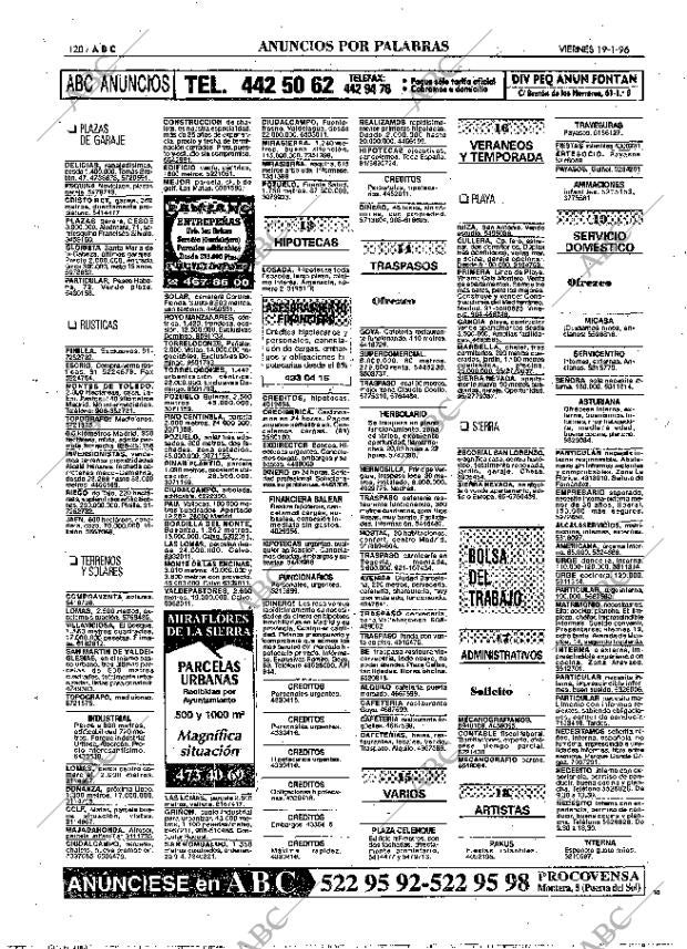 ABC MADRID 19-01-1996 página 120