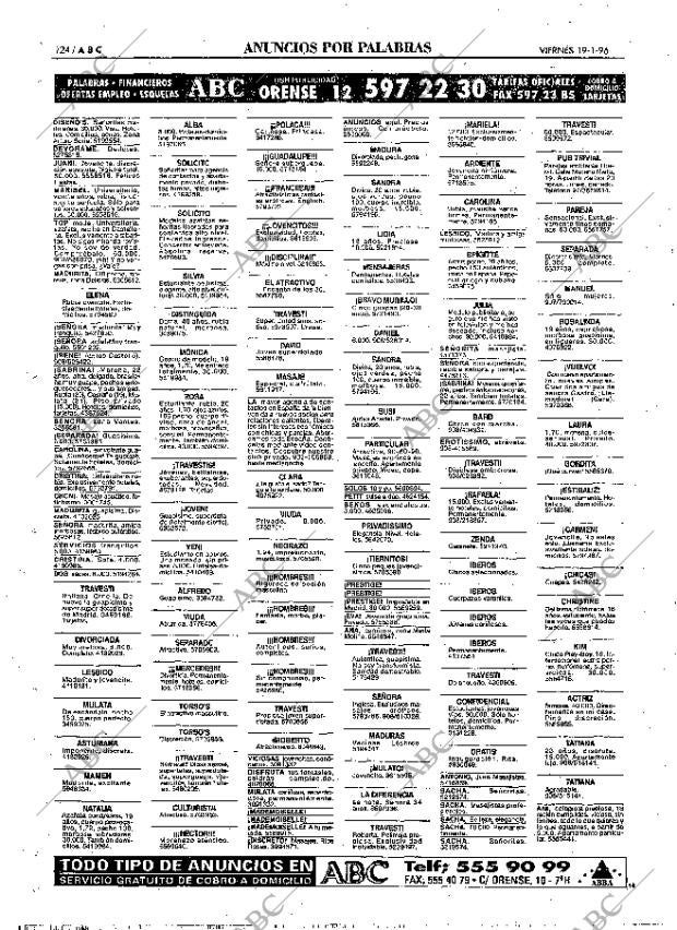 ABC MADRID 19-01-1996 página 124