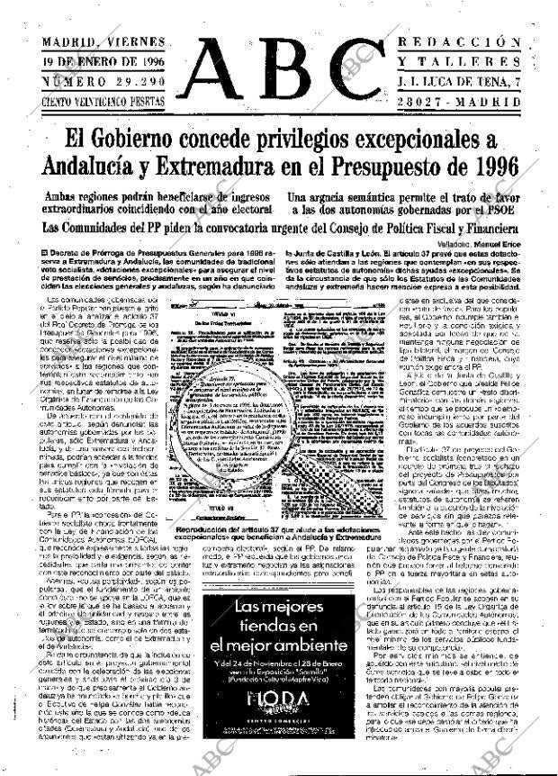 ABC MADRID 19-01-1996 página 15