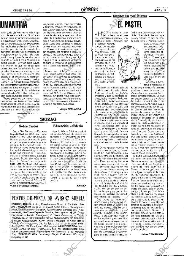 ABC MADRID 19-01-1996 página 19