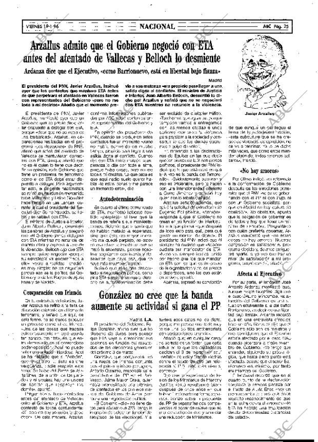 ABC MADRID 19-01-1996 página 25