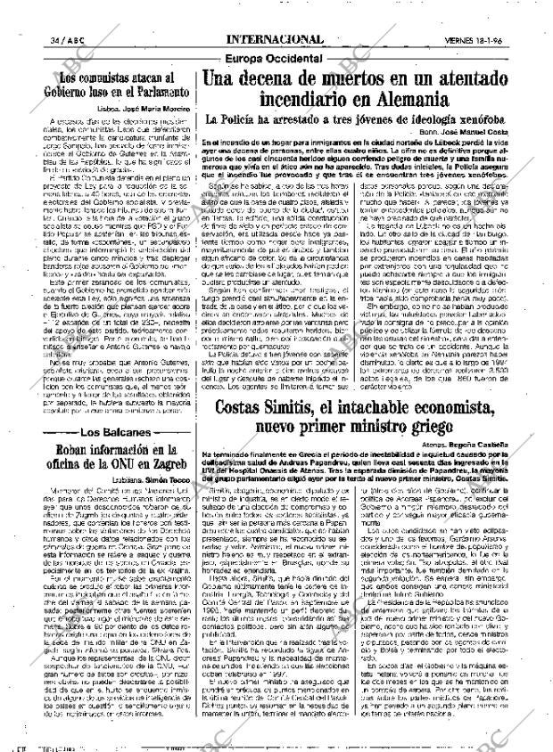 ABC MADRID 19-01-1996 página 34